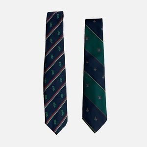Frame‎ Christmas Theme Neck Tie Set of Two Polyester